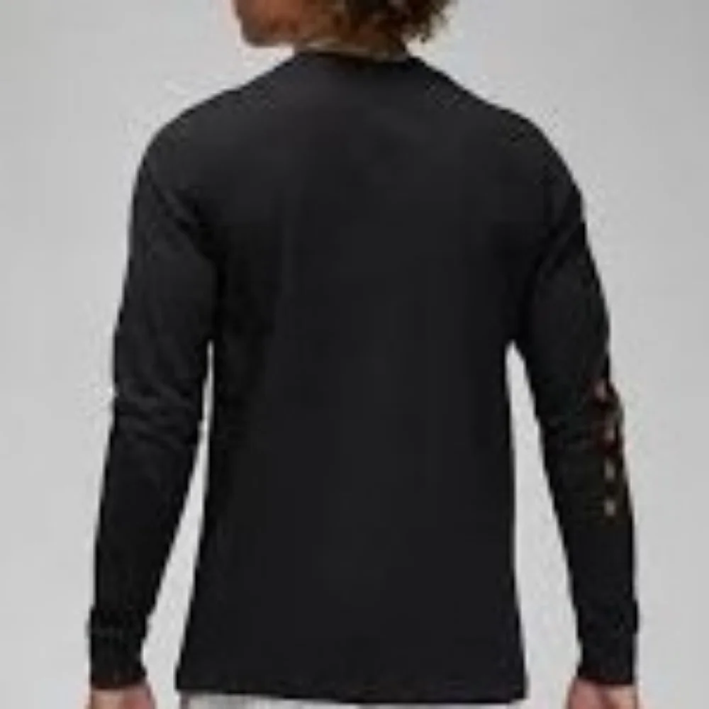 Men's Air Jordan Brand New Long-Sleeve T-Shirt 'Black Size L